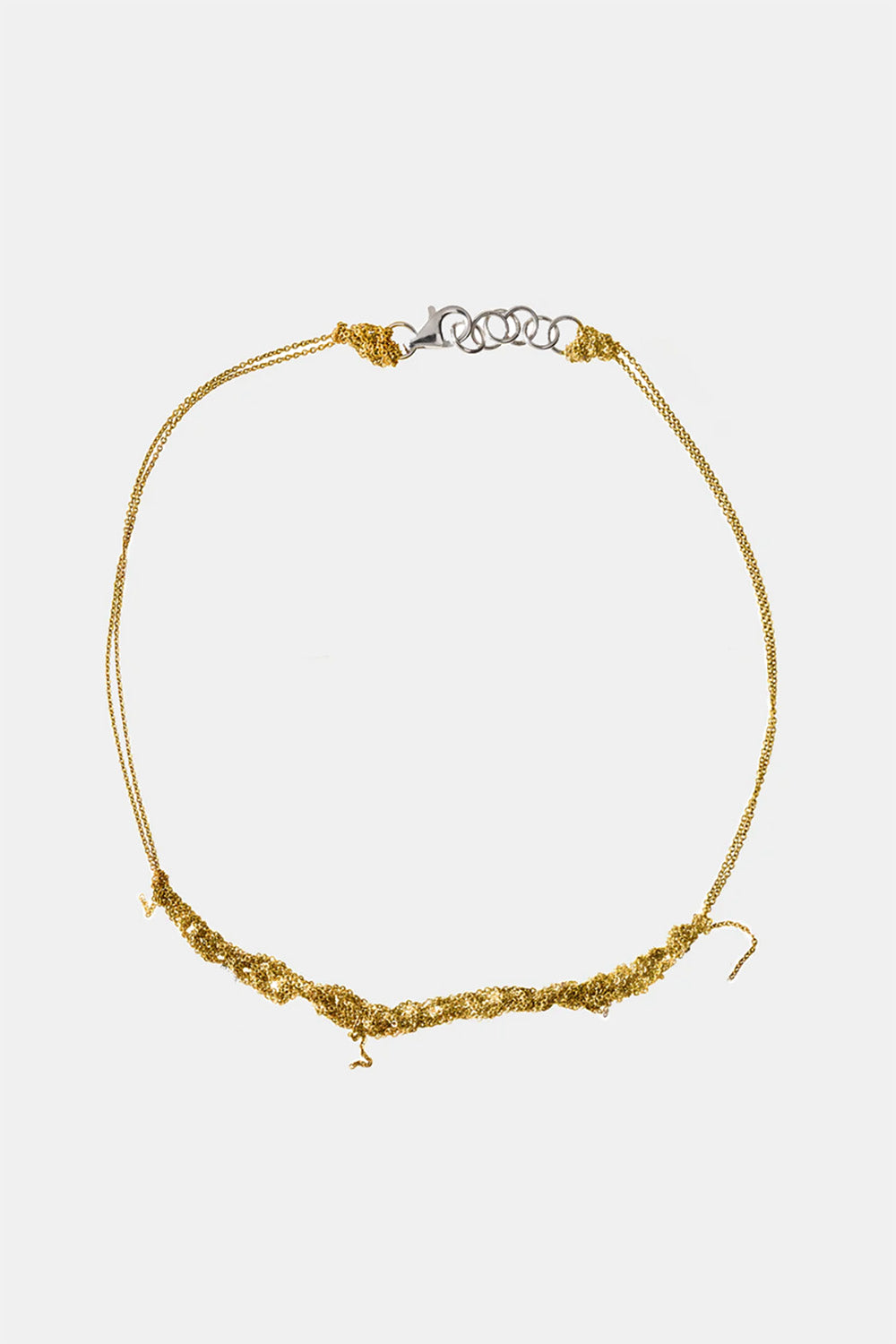 Arielle de Pinto Clasped Skinny Necklace in Gold