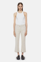 Closed Wharton Pants In Plaster Beige
