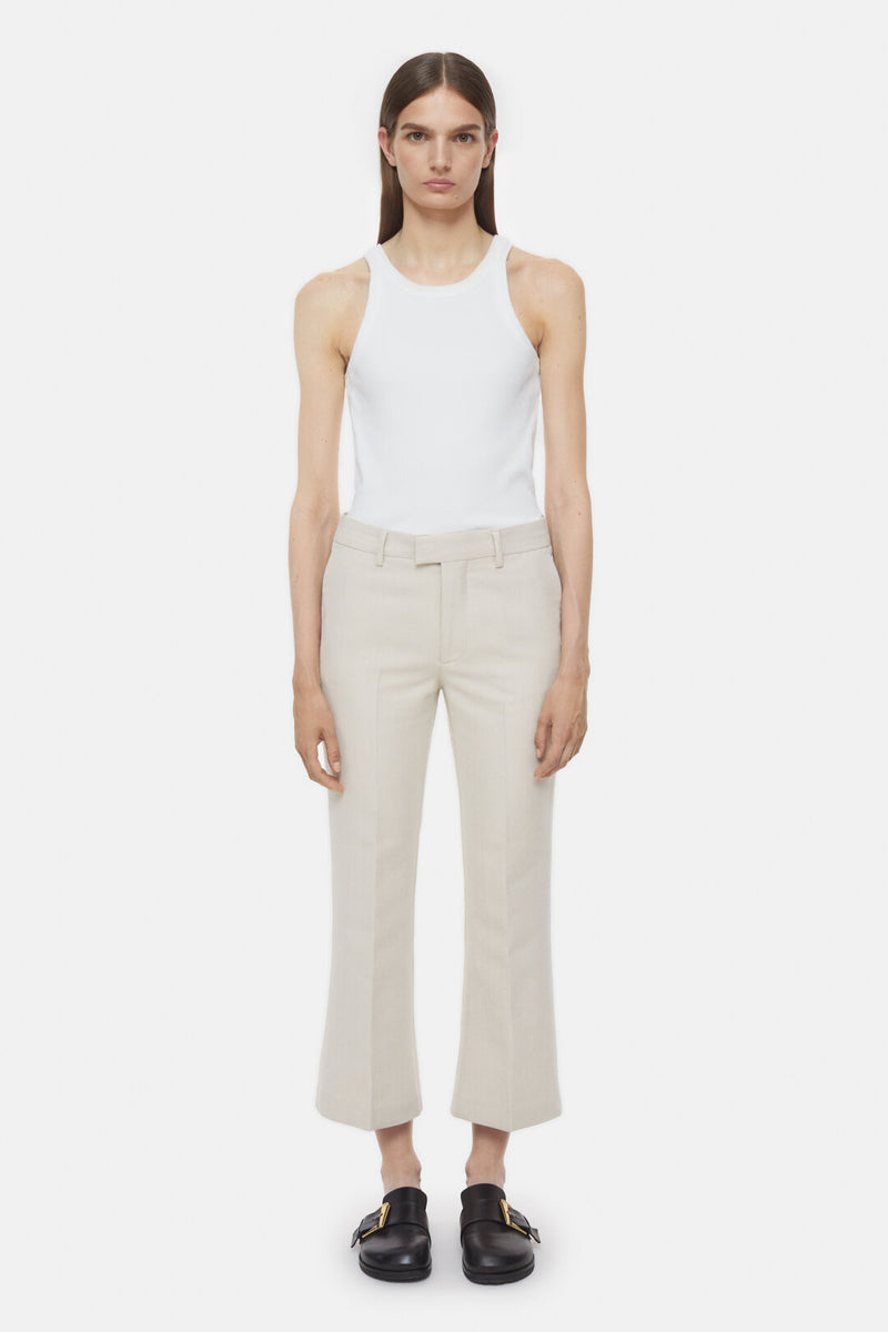 Closed Wharton Pants In Plaster Beige