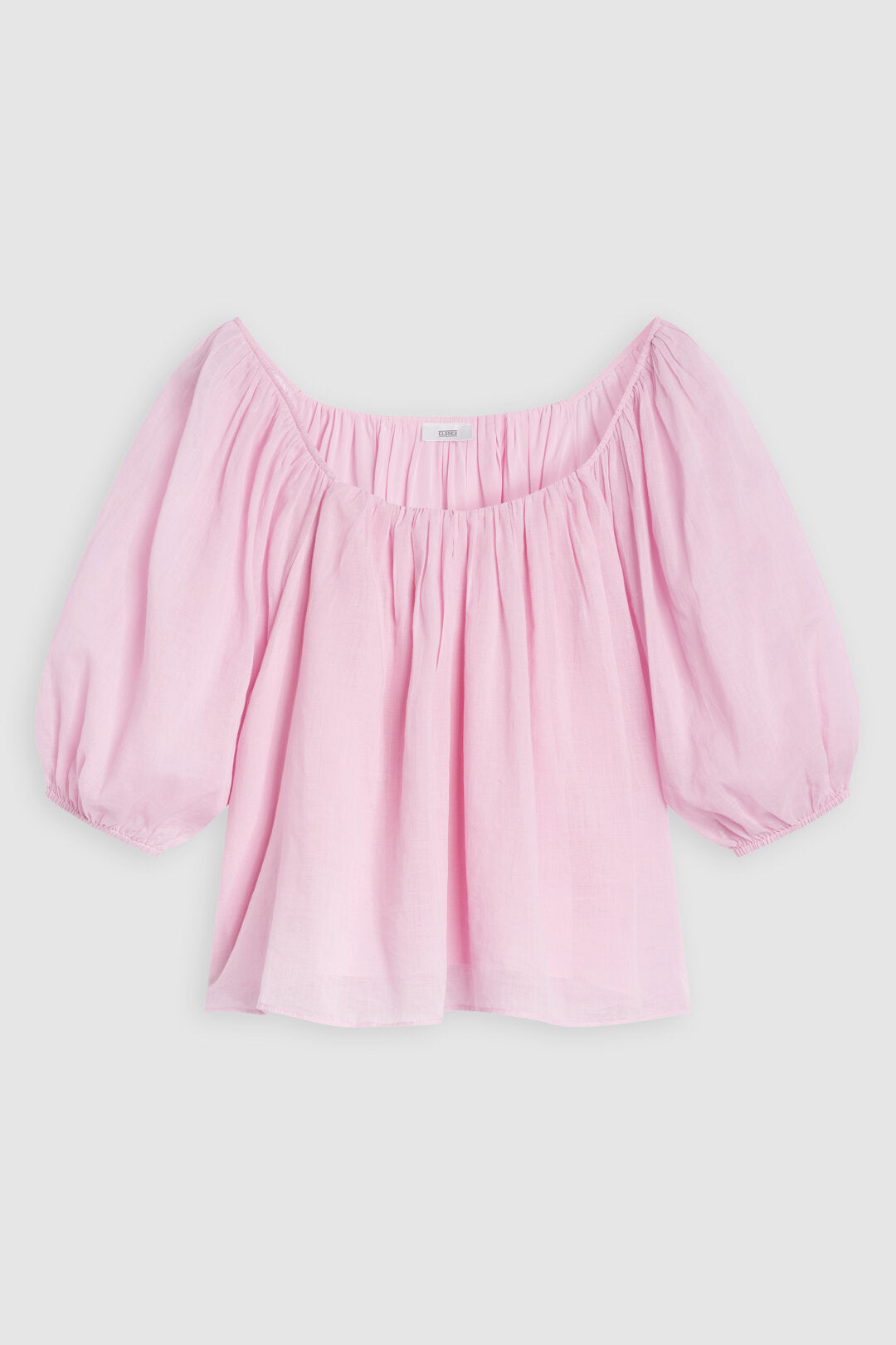 Closed Puff Sleeve Blouse in Blush