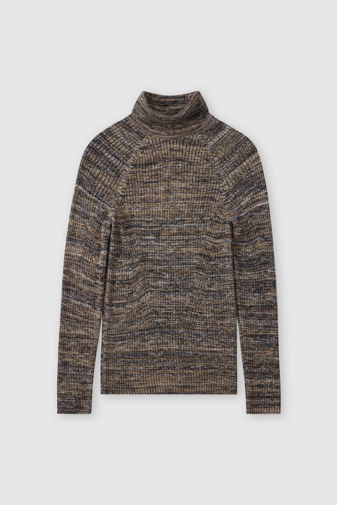 Closed Rib Turtleneck Sweater In Blue Heather