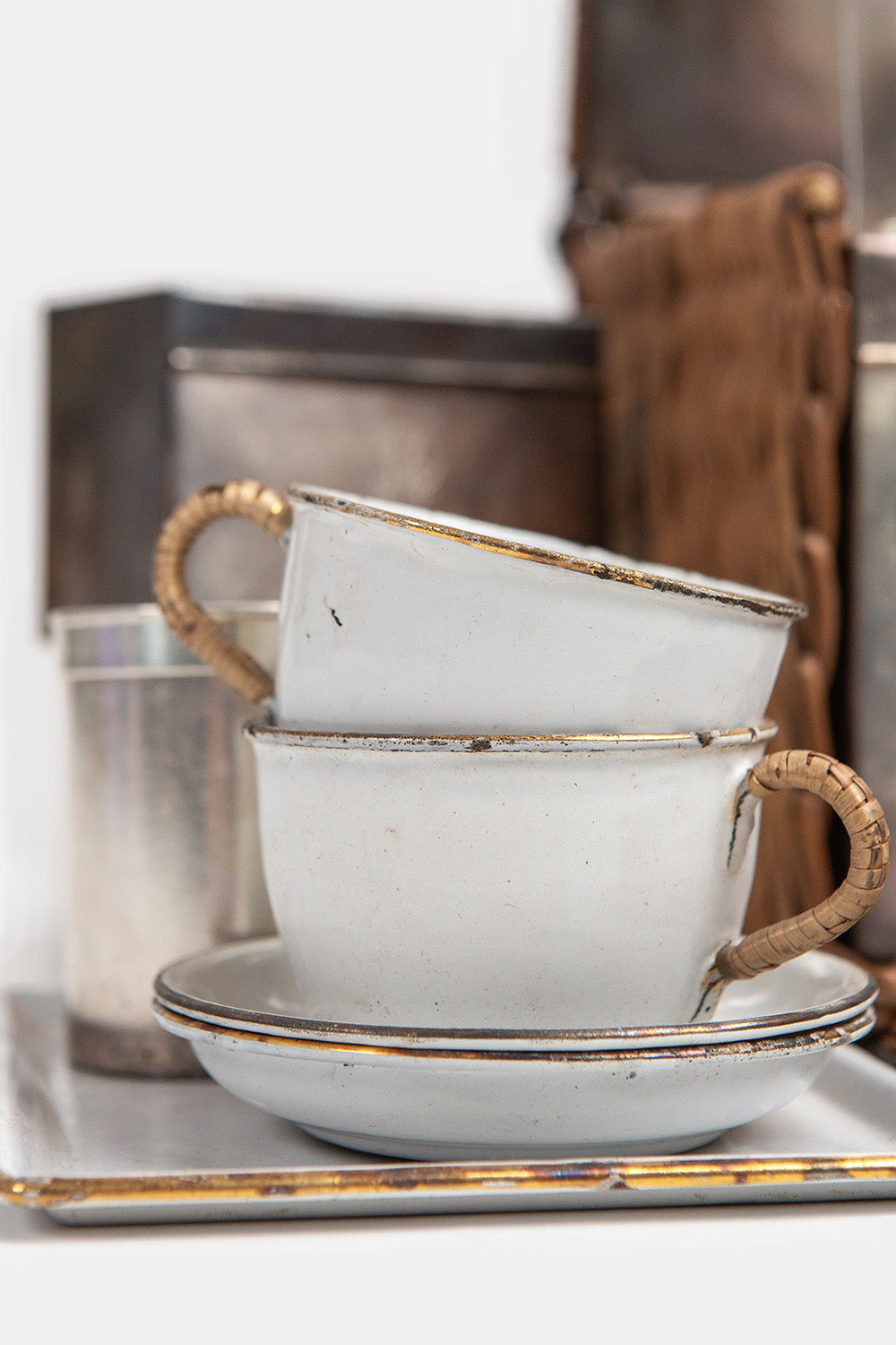 Early 20th Century Drew & Sons En Route Traveling Tea Basket