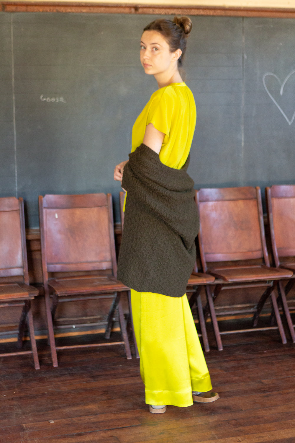 April Alpaca Kimono Cardigan In Bracken