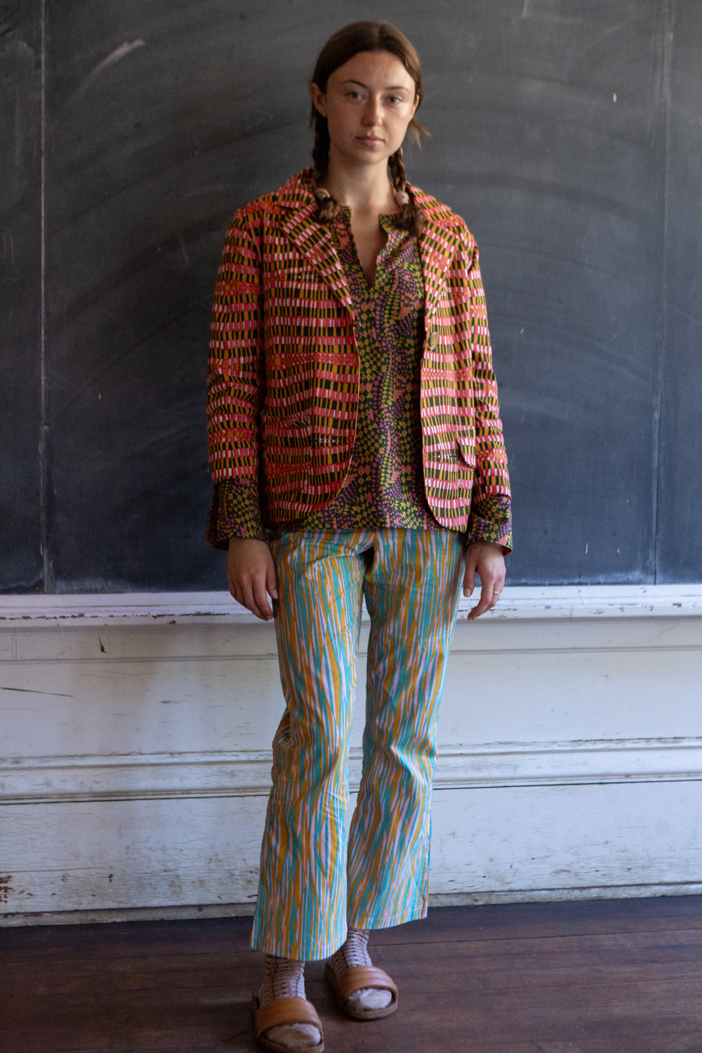 Flynn Cotton Jacket in Jessica Fish 'Portal'