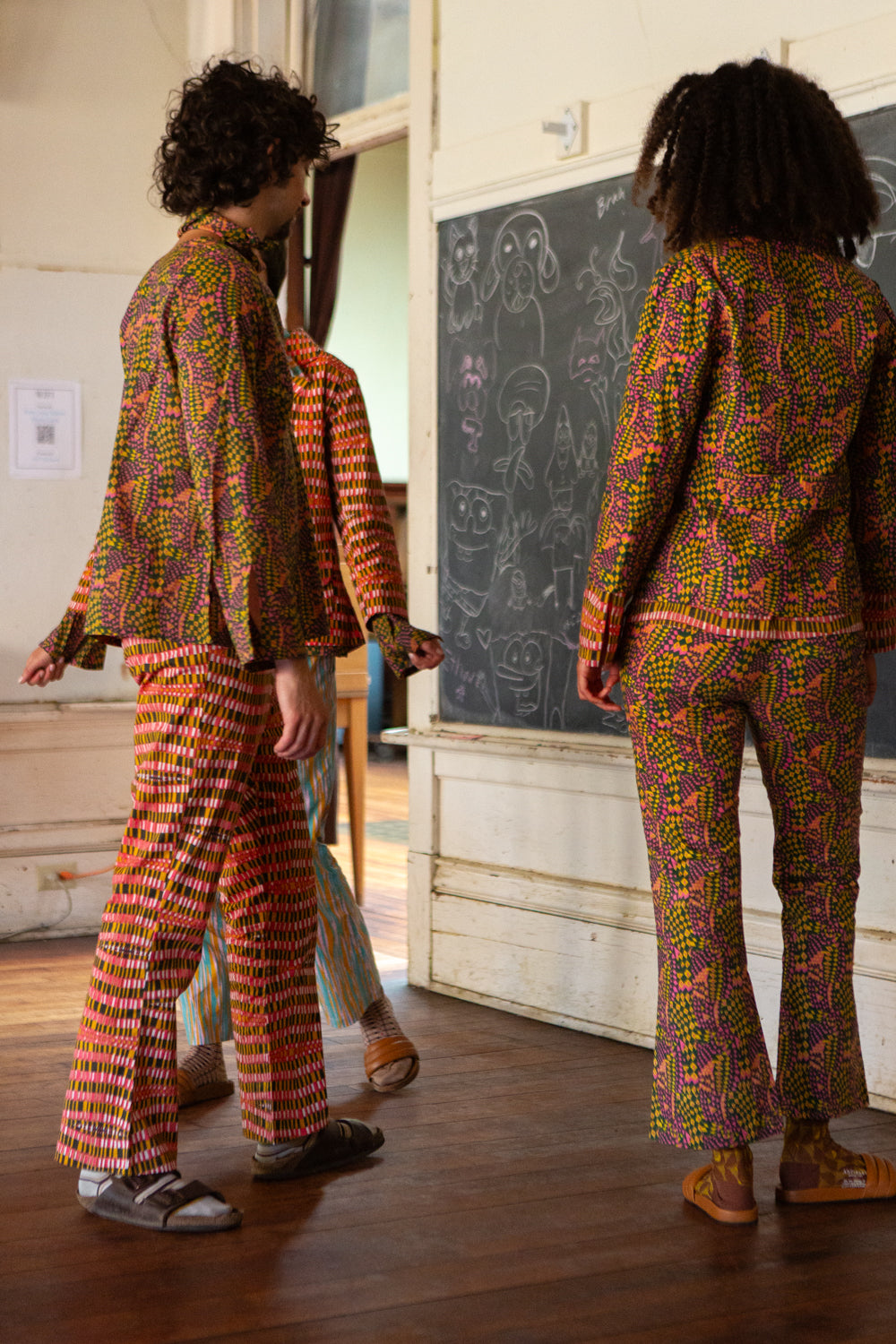 Flynn Cotton Jacket in Jessica Fish 'Ritual'