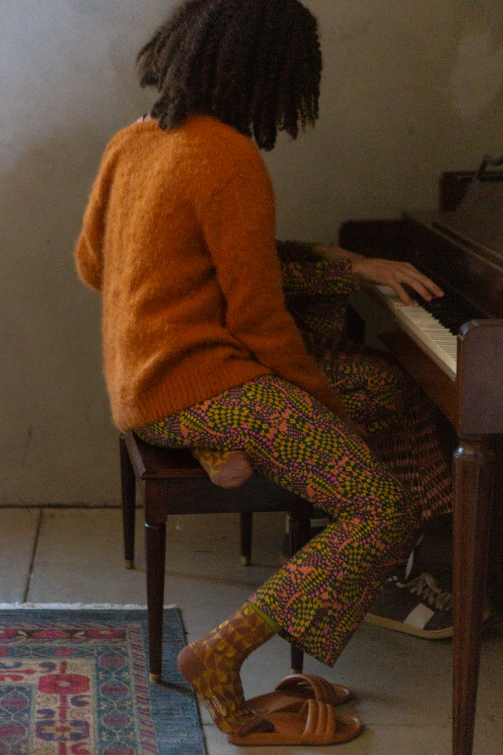 Hiroko Alpaca Open Cardigan In Marigold