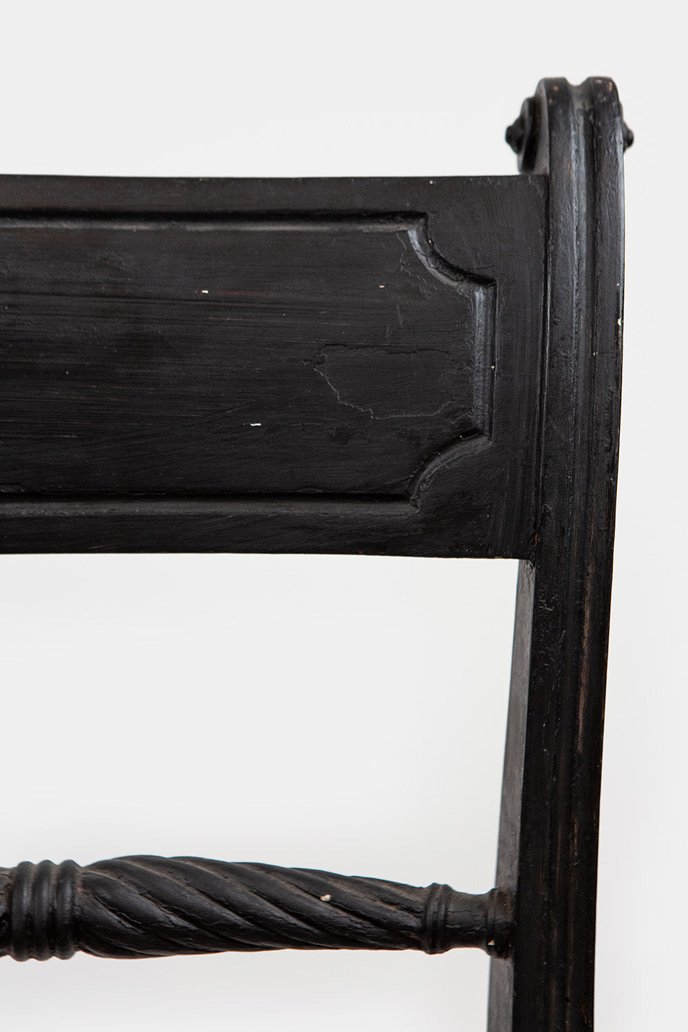 Pair of Early 20th Century Black Side Chairs