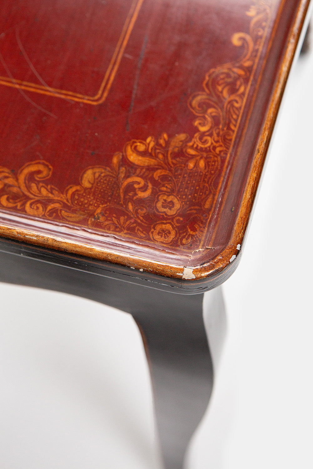 French Lacquer Polychrome Occasional Table