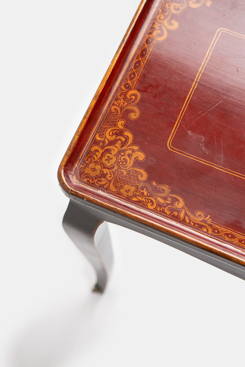 French Lacquer Polychrome Occasional Table