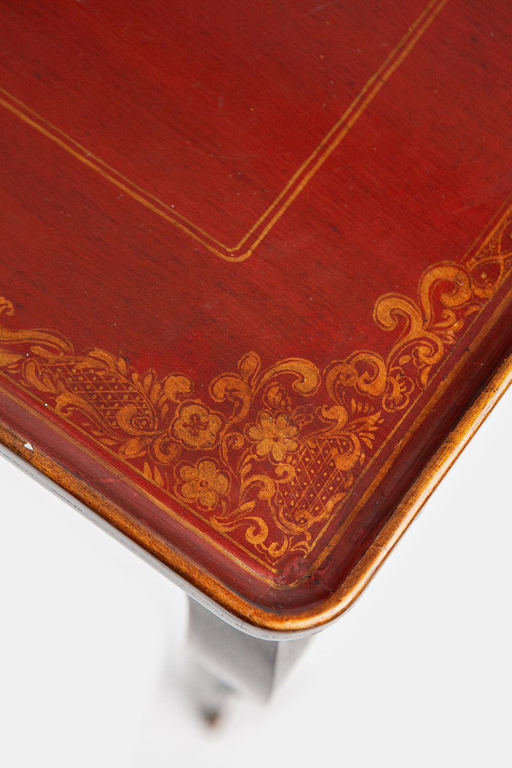 French Lacquer Polychrome Occasional Table