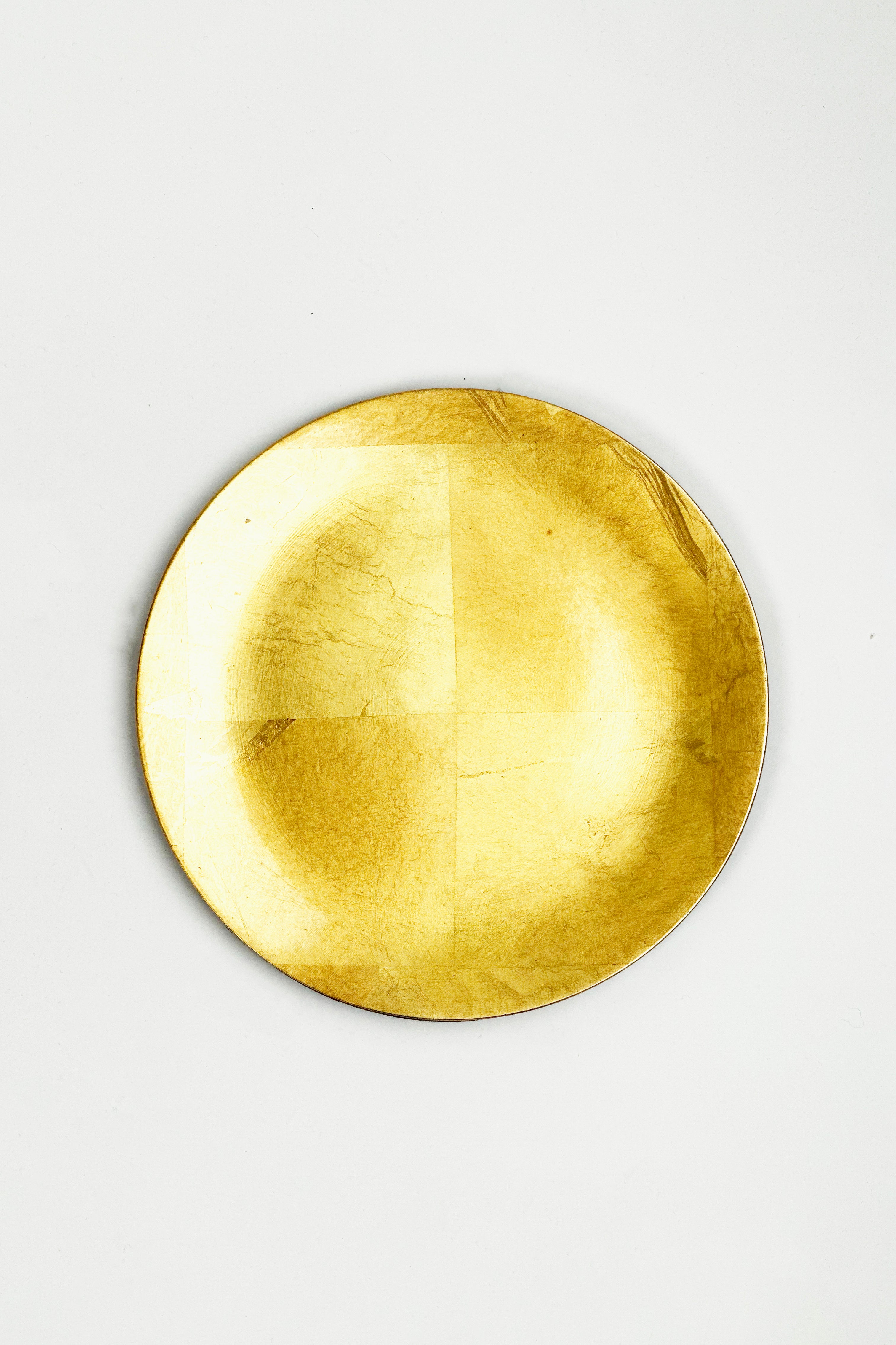 Japanese Gilt Lacquered Wood Service Plate
