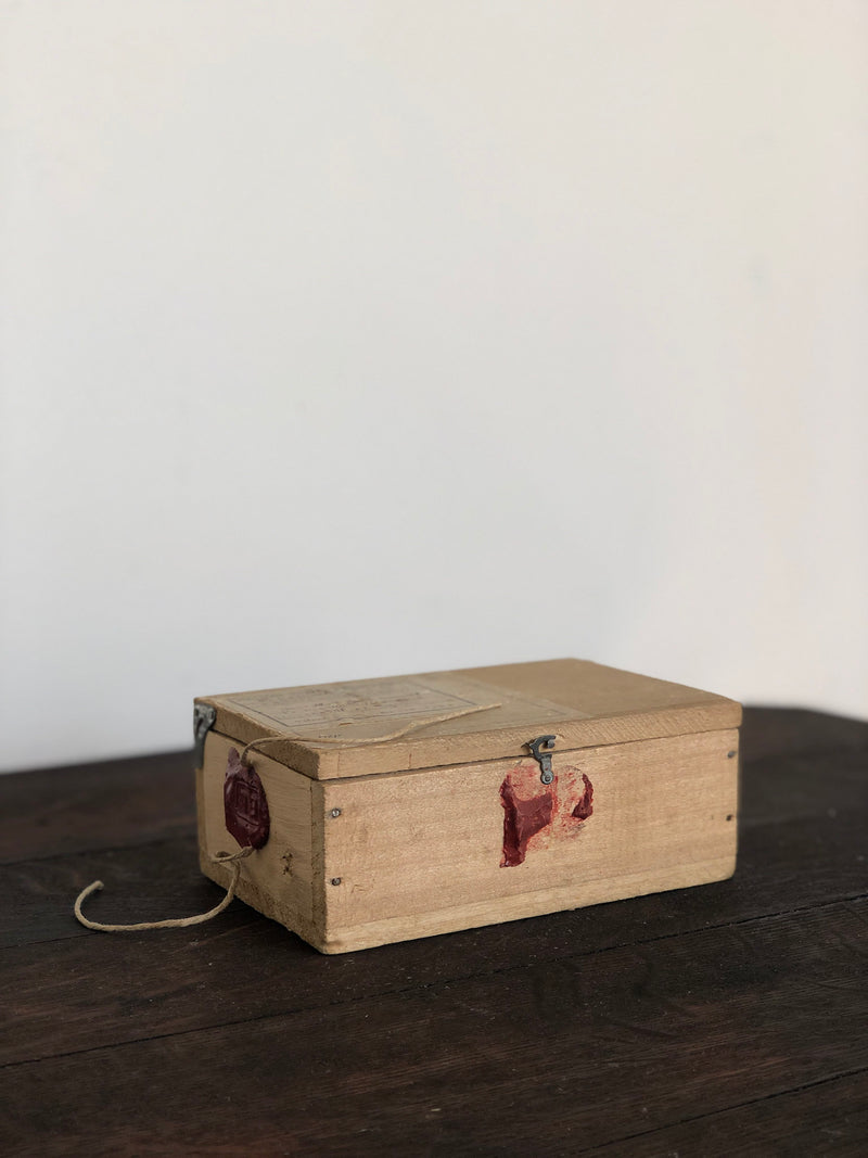 Antique French Wooden Box
