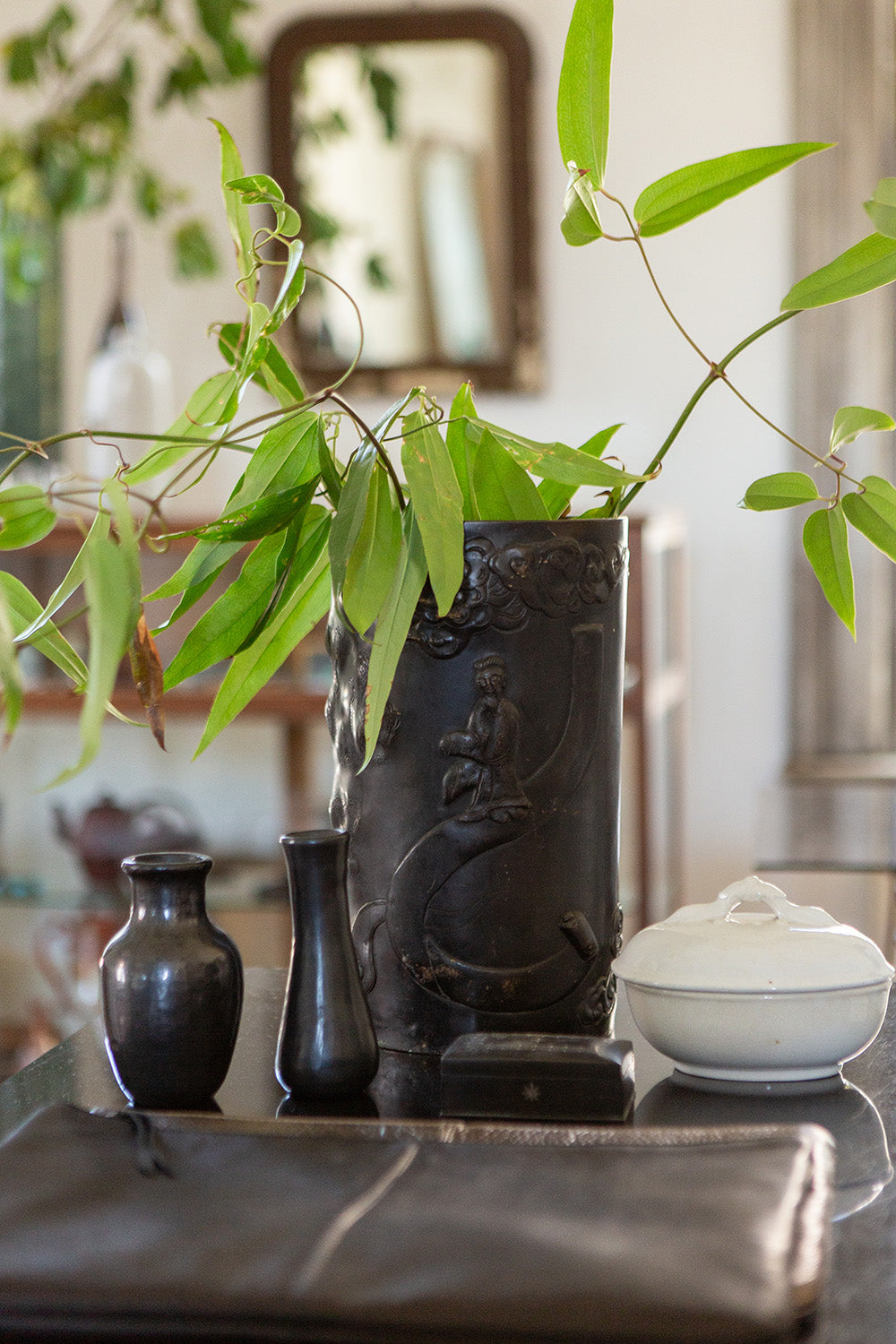 Japanese Cast Bronze Vessel