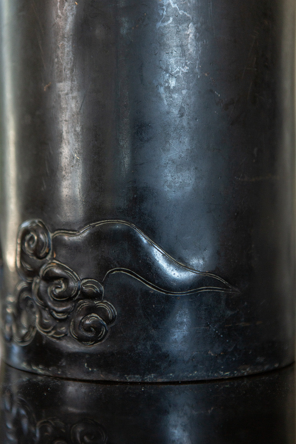 Japanese Cast Bronze Vessel