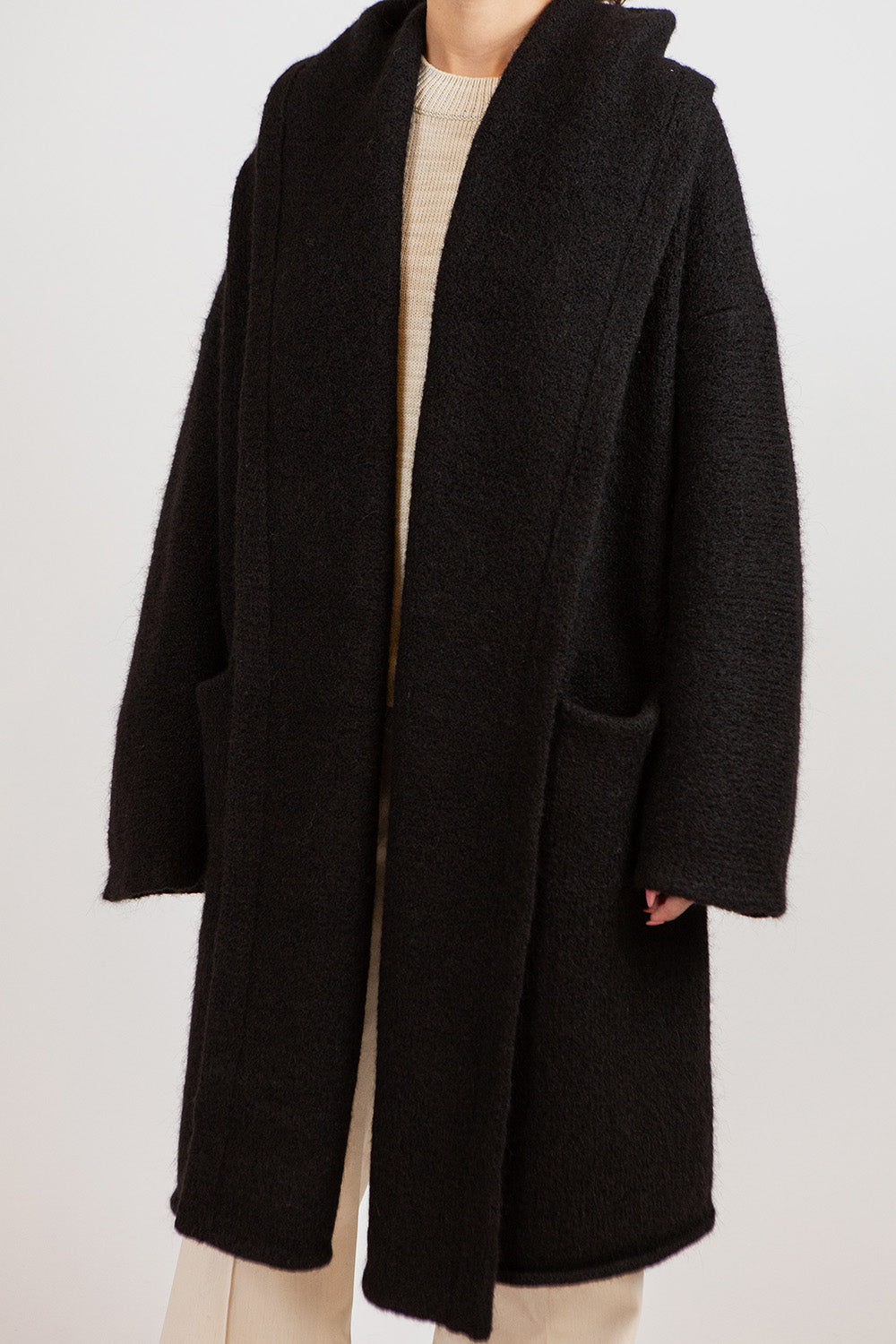 Lauren Manoogian Capote Coat In Black