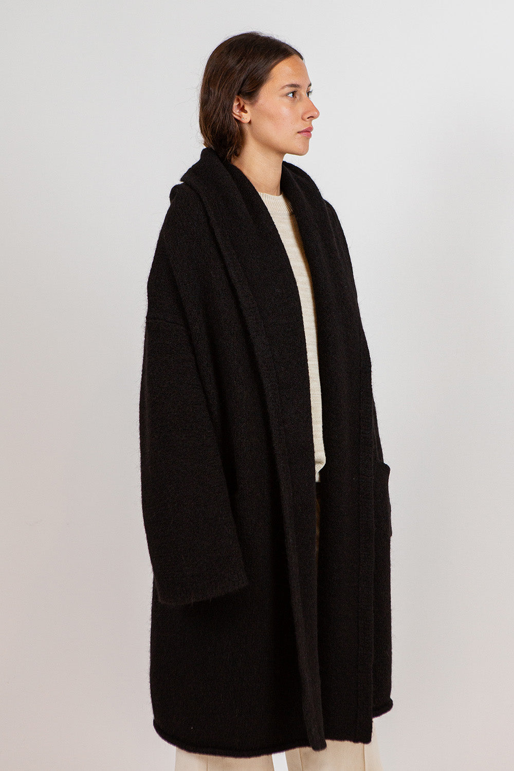 Lauren Manoogian Capote Coat In Black