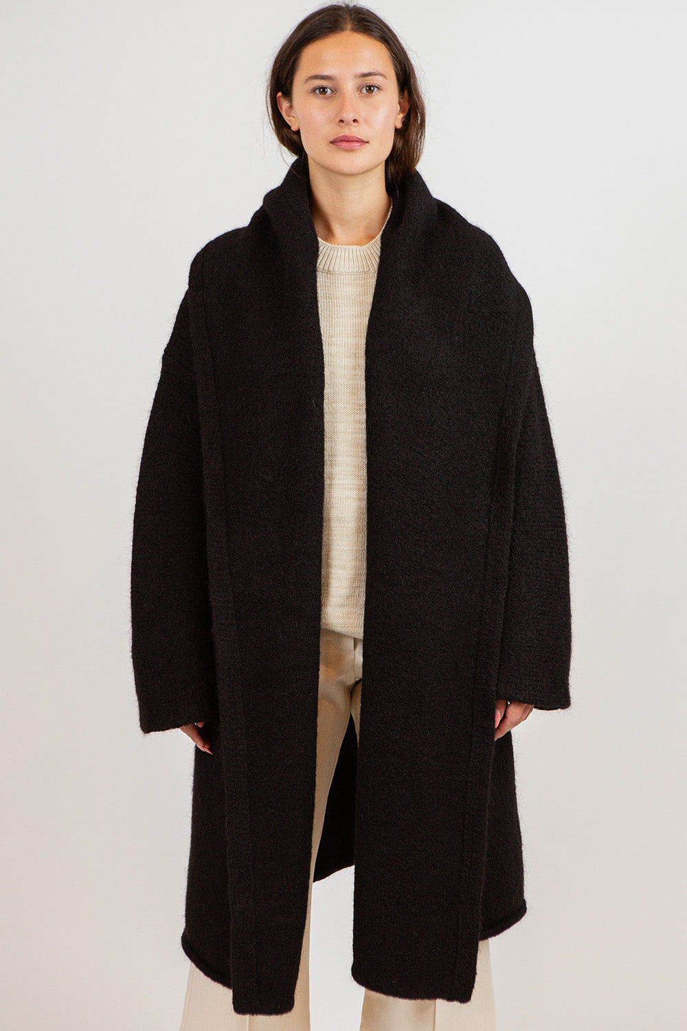 Lauren Manoogian Capote Coat In Black