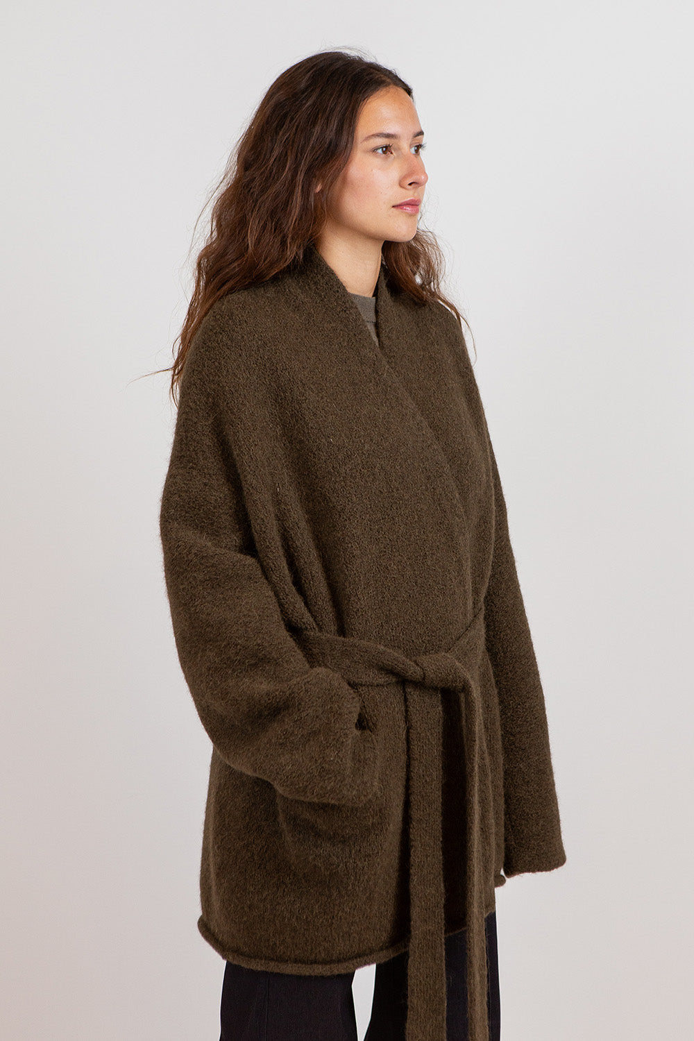 Lauren Manoogian Coto Cardigan in Olive