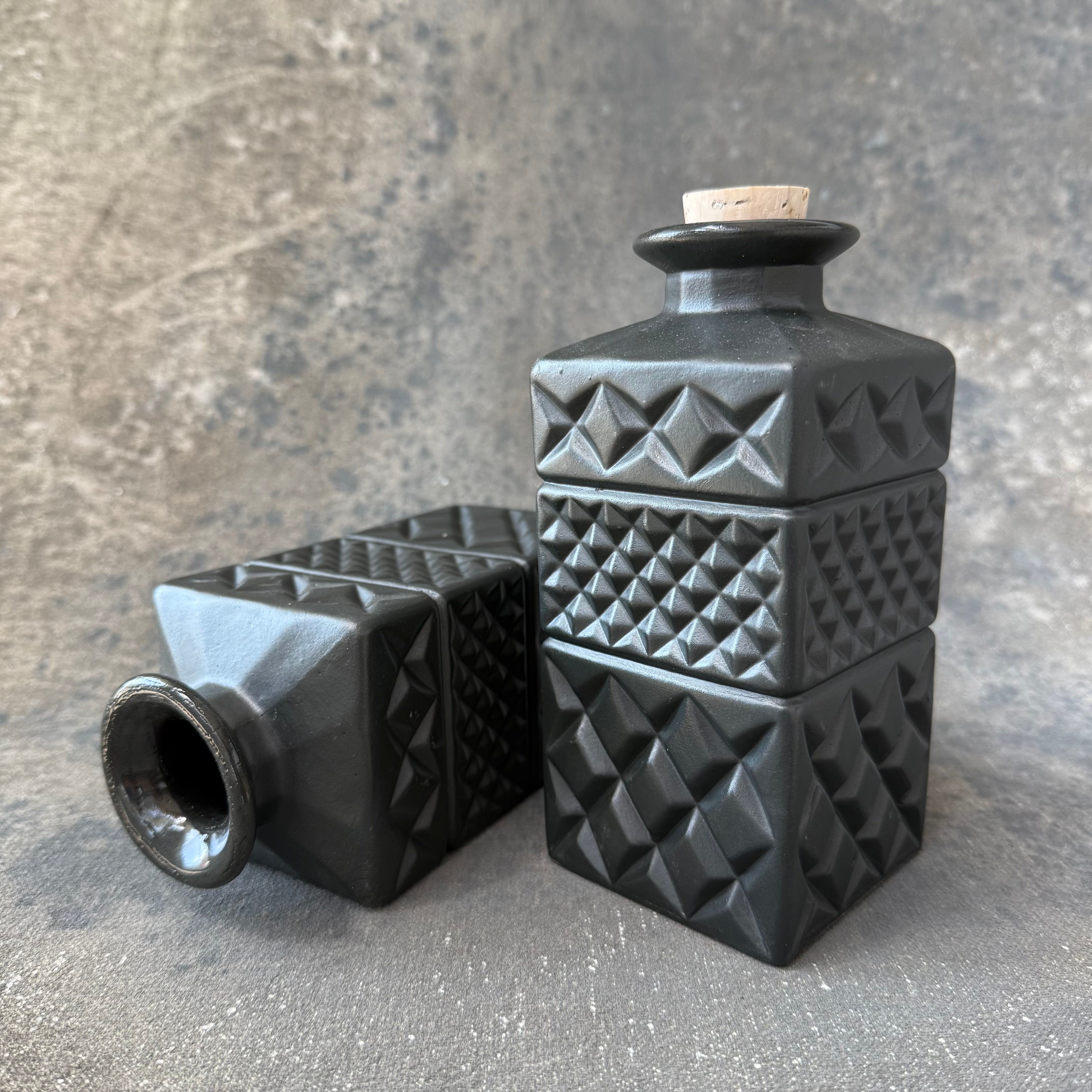 Peter St. Lawrence Medium Black Porcelain Decanter