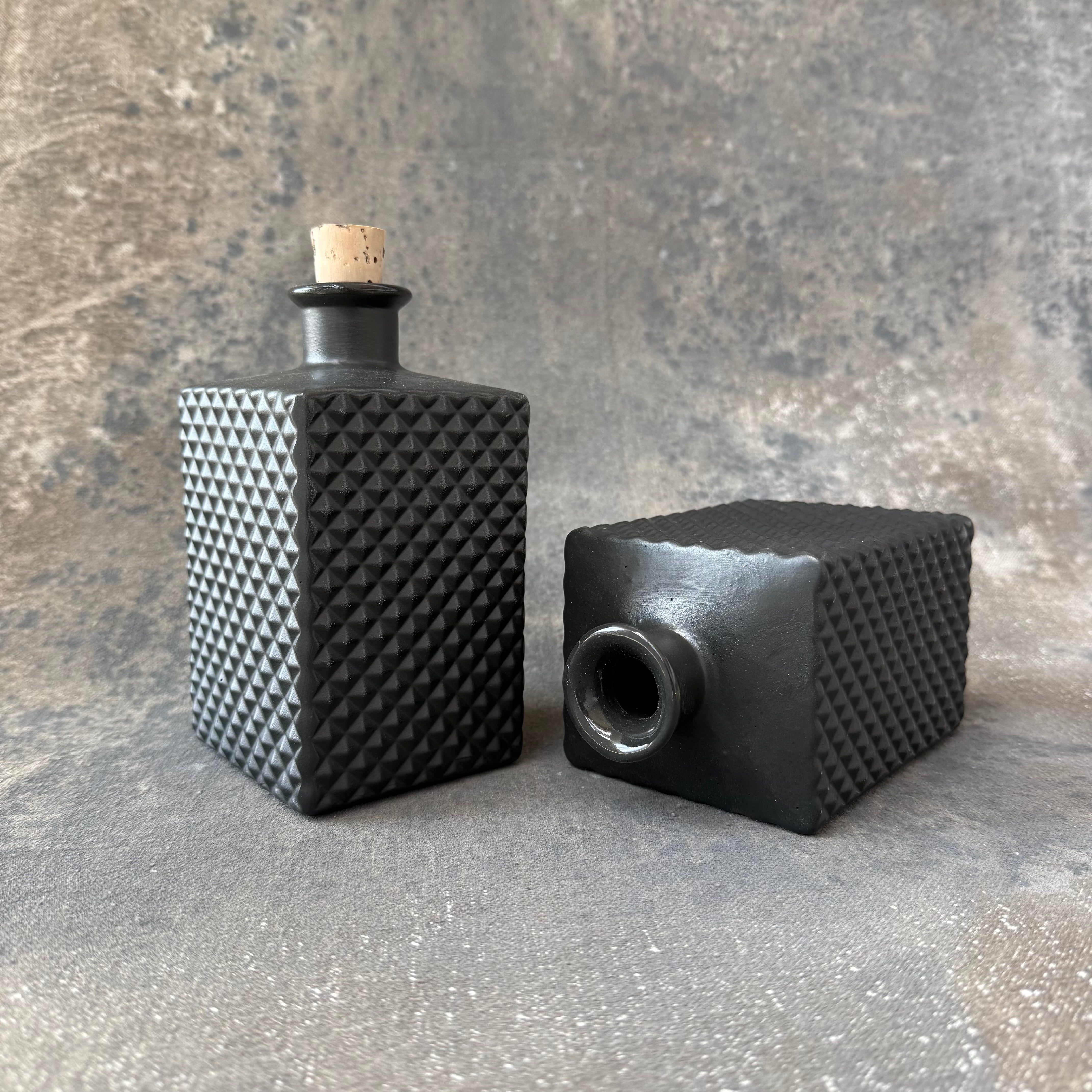 Peter St. Lawrence Small Black Porcelain Decanter