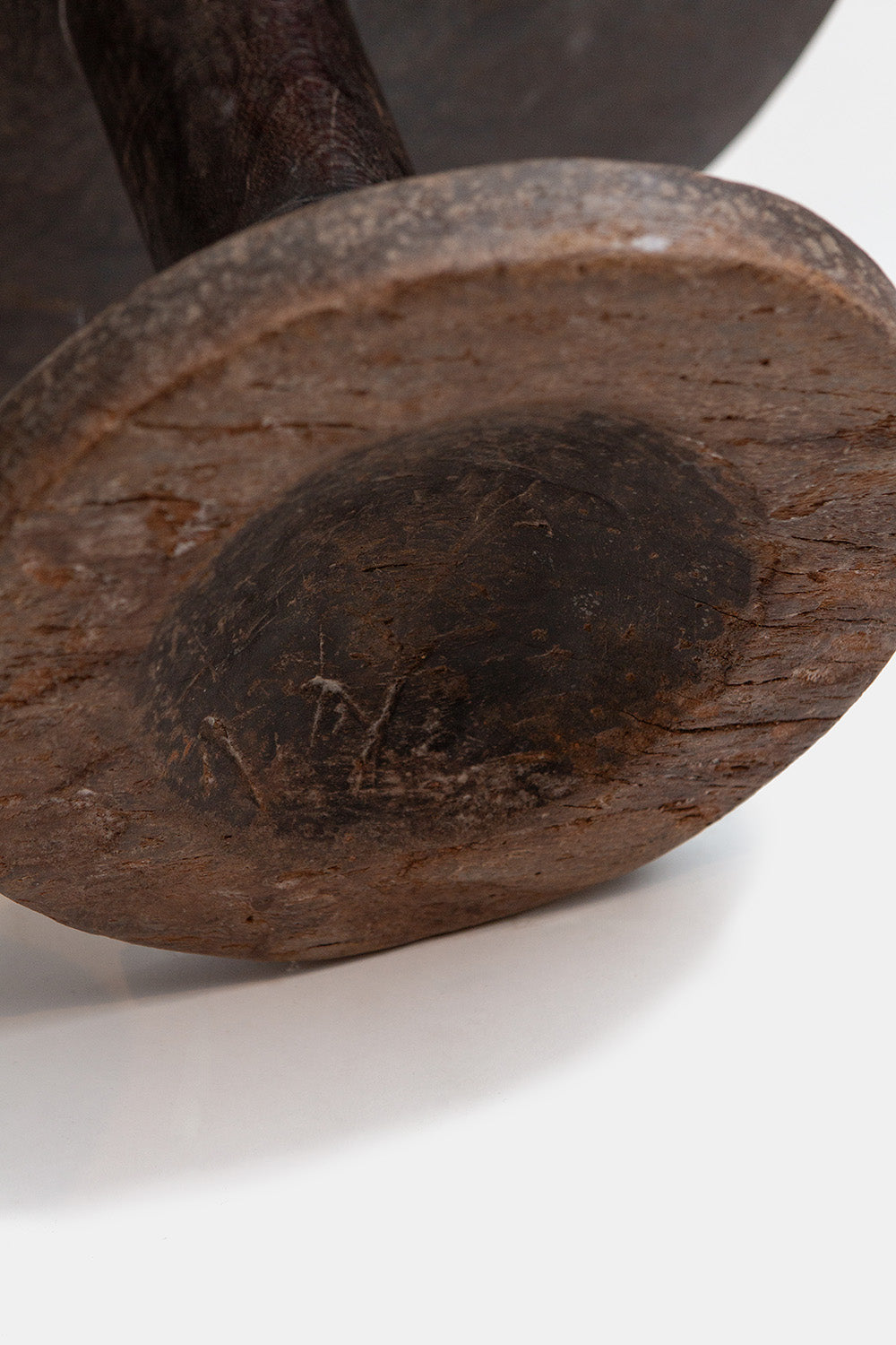 Tall Ethiopian Wood Pedestal Dish