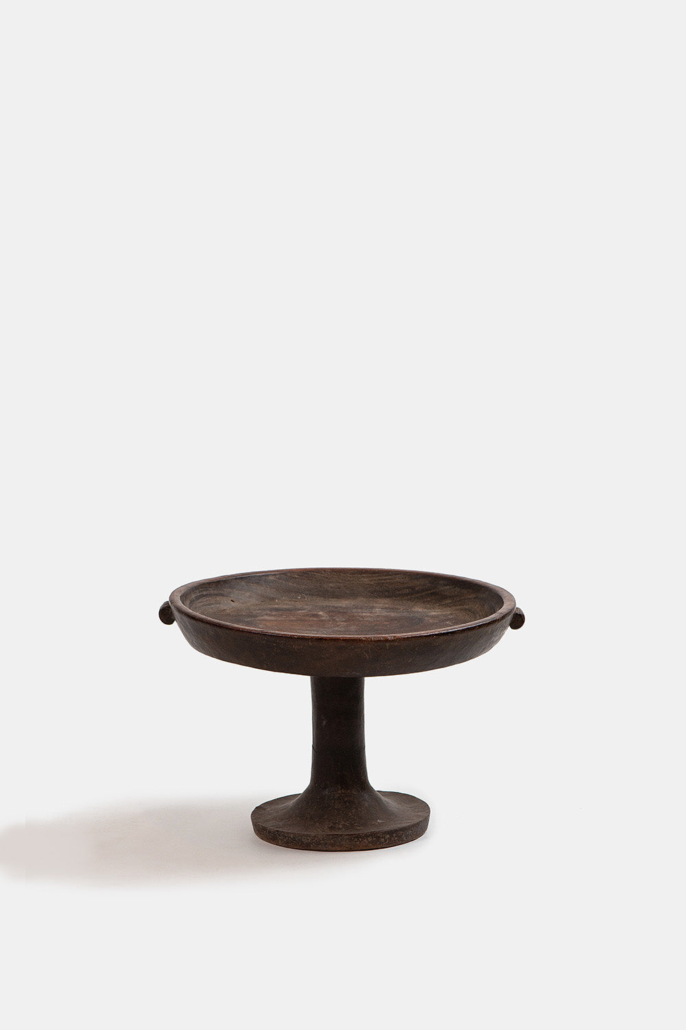 Tall Ethiopian Wood Pedestal Dish