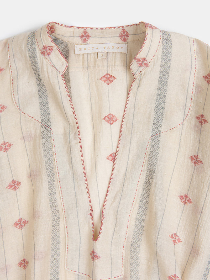 Aarika Hand-stitched Khadi Silk Cotton Top