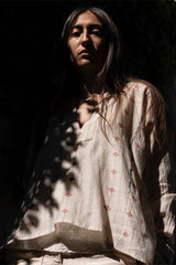 Aarika Hand-stitched Khadi Silk Cotton Top