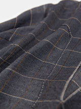 Aarika Khadi Silk Cotton Top in Windowpane