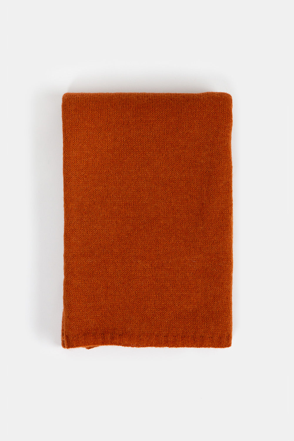 Alpaca Wool Silk Throw in Kabocha