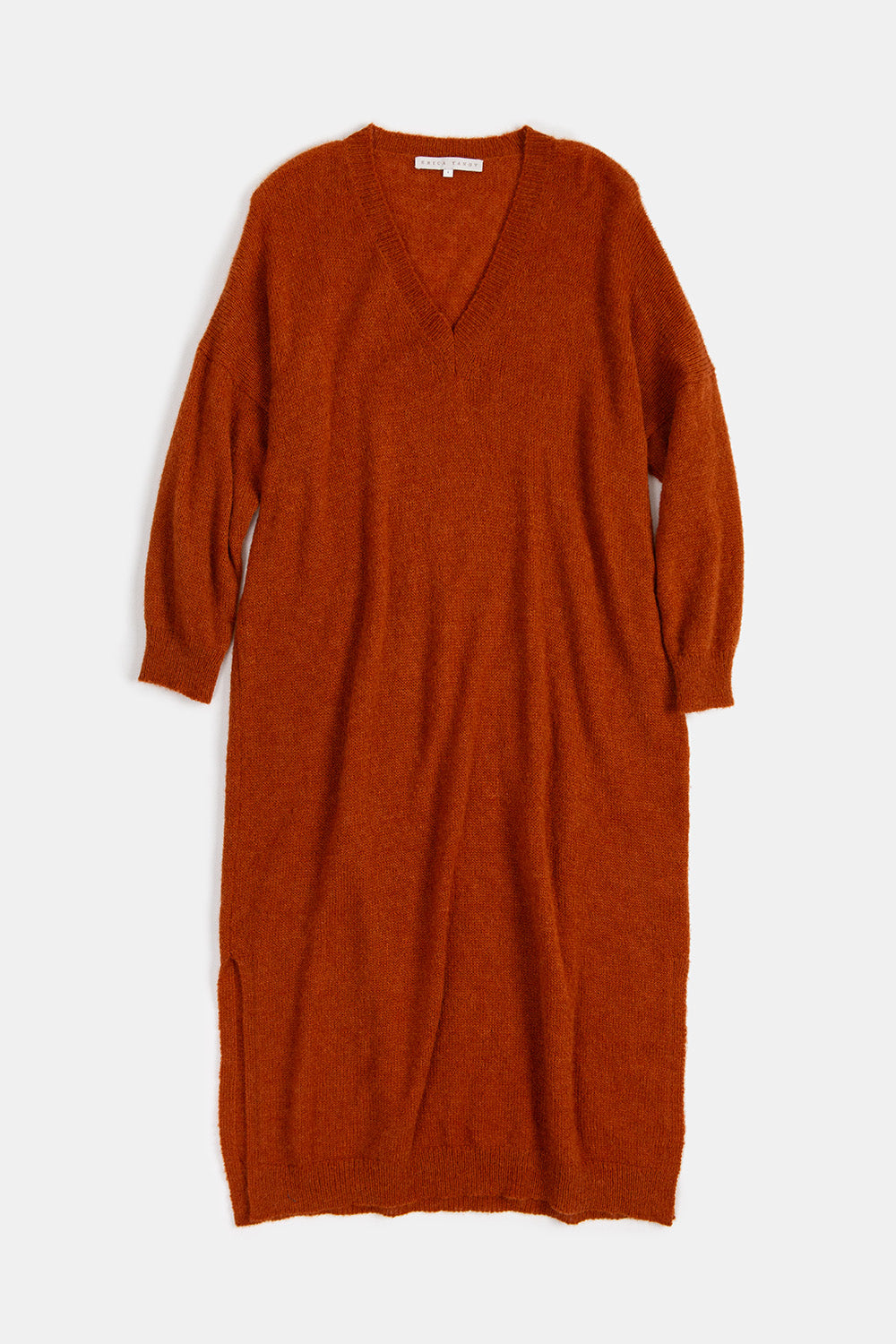 Annabelle Alpaca Wool Silk Sweater Dress in Kabocha
