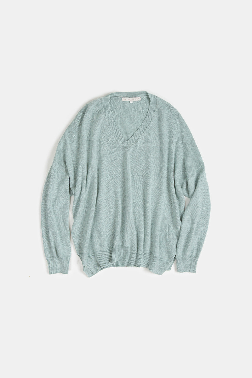 Anna Pima Cotton V Neck in Mist
