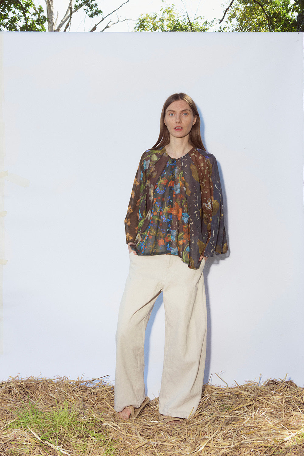 Anntian Wide Leg Jeans in Natural