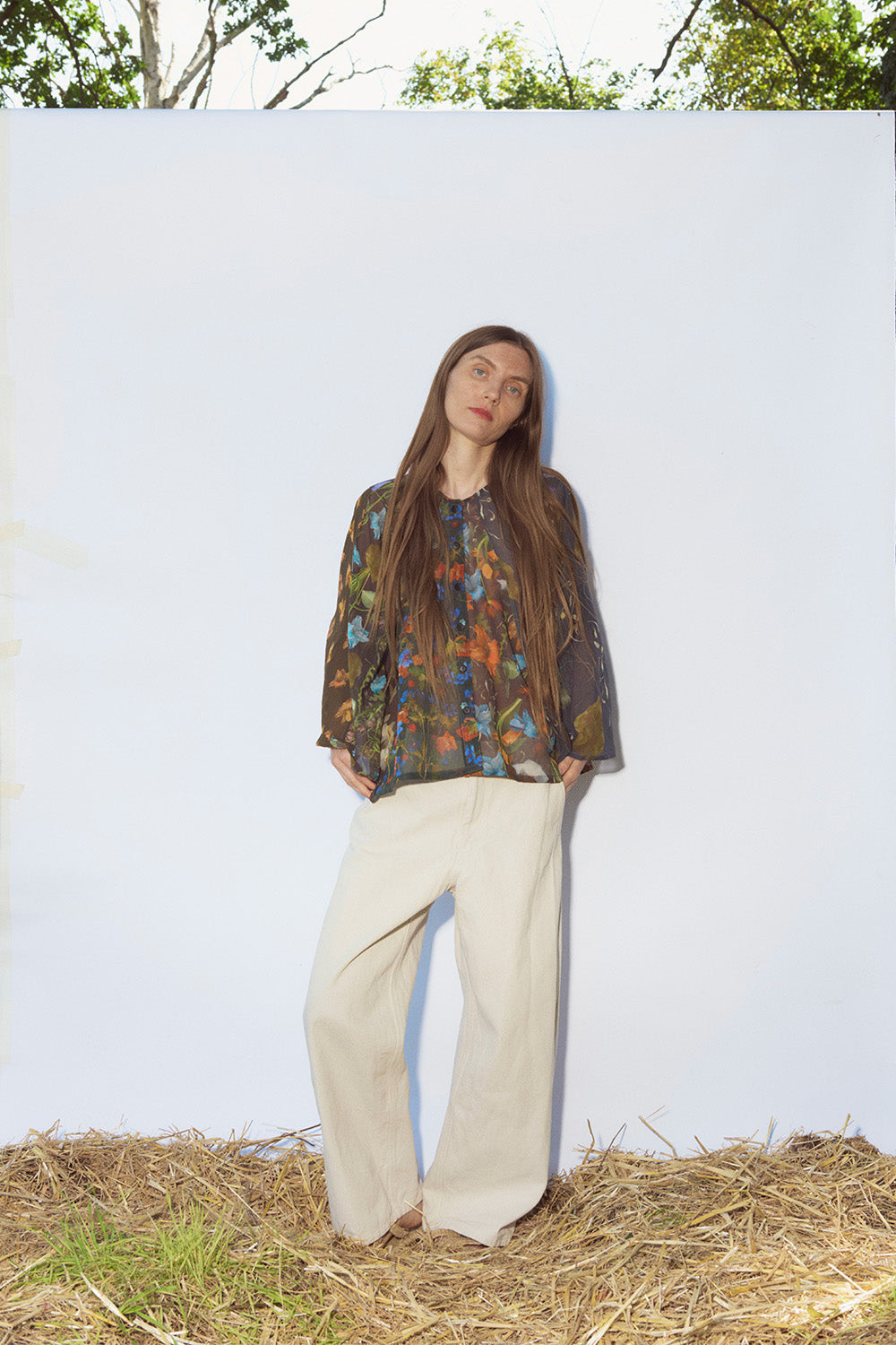 Anntian Wide Leg Jeans in Natural