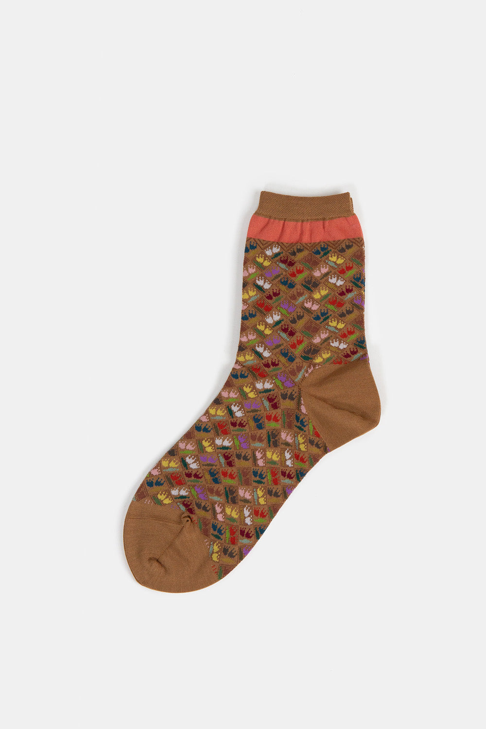 Antipast Dancing Tulip Socks in Brown