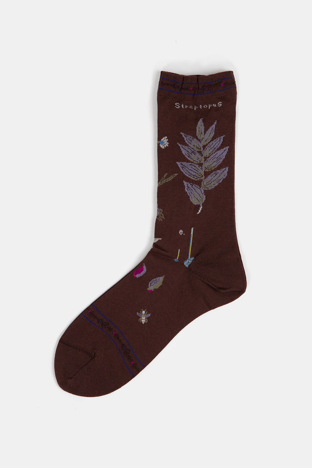 Antipast Botanical XVII Socks in Dark Brown