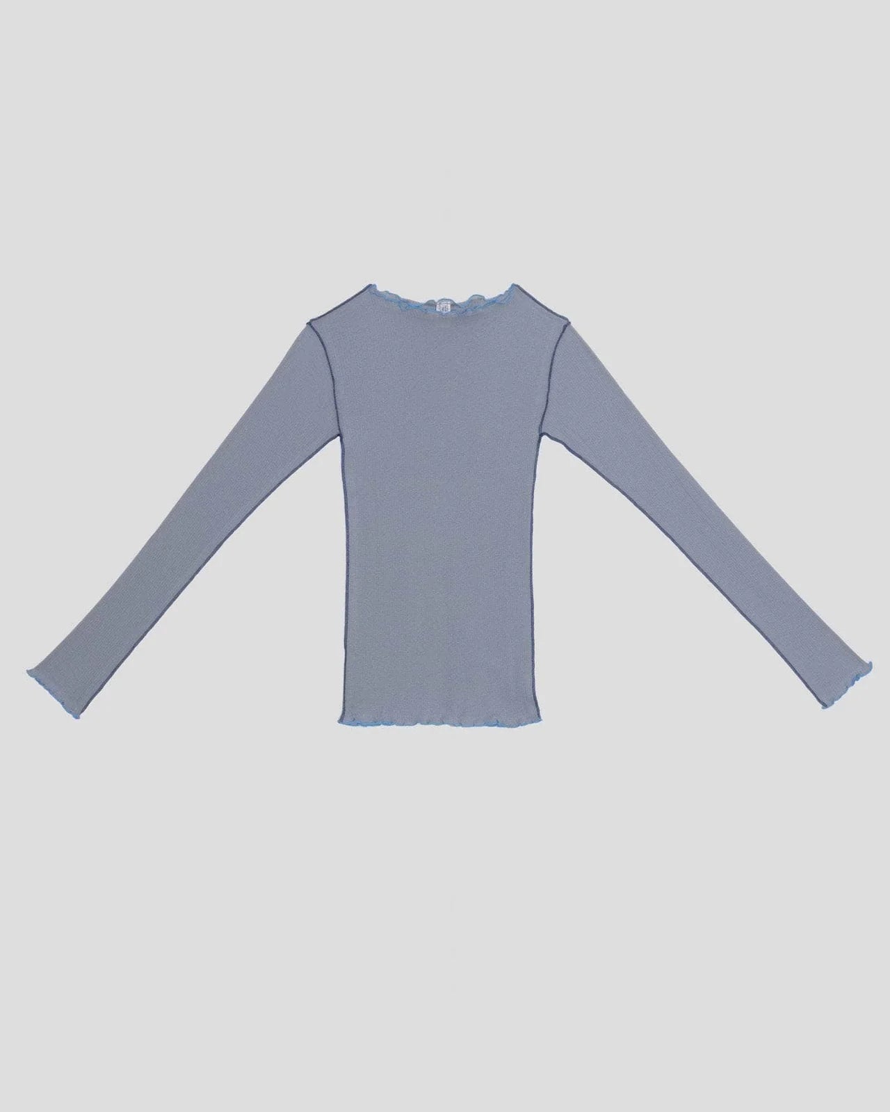 Baserange vein ロンT Baserange Vein Long Sleeve Tee In Bow Blue
