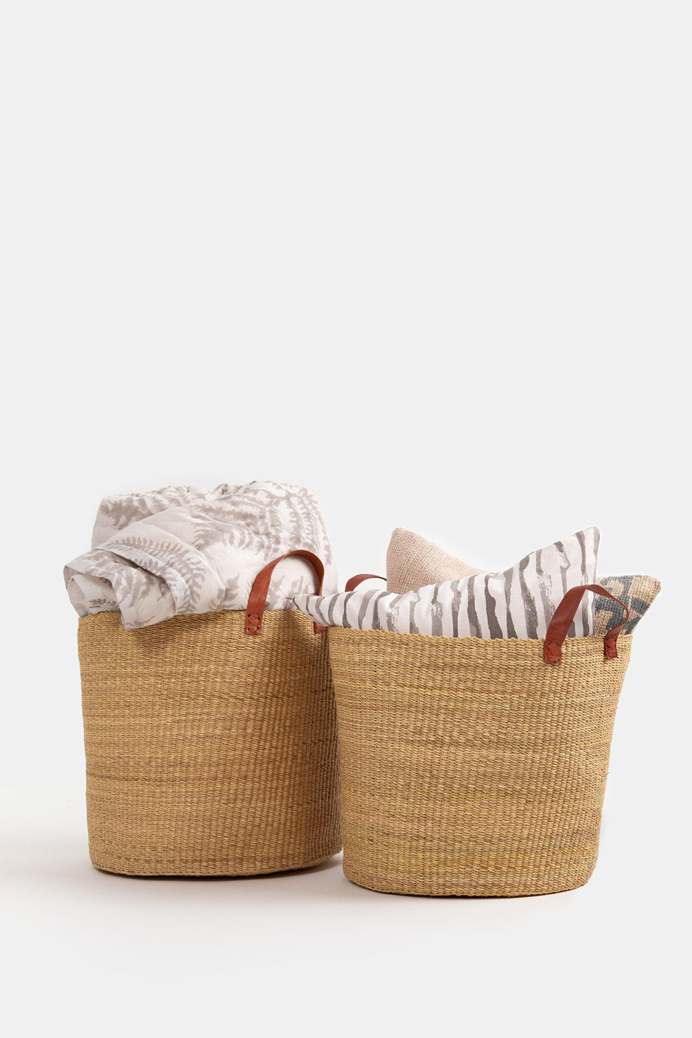 Set of Two Large Nesting Storage Baskets