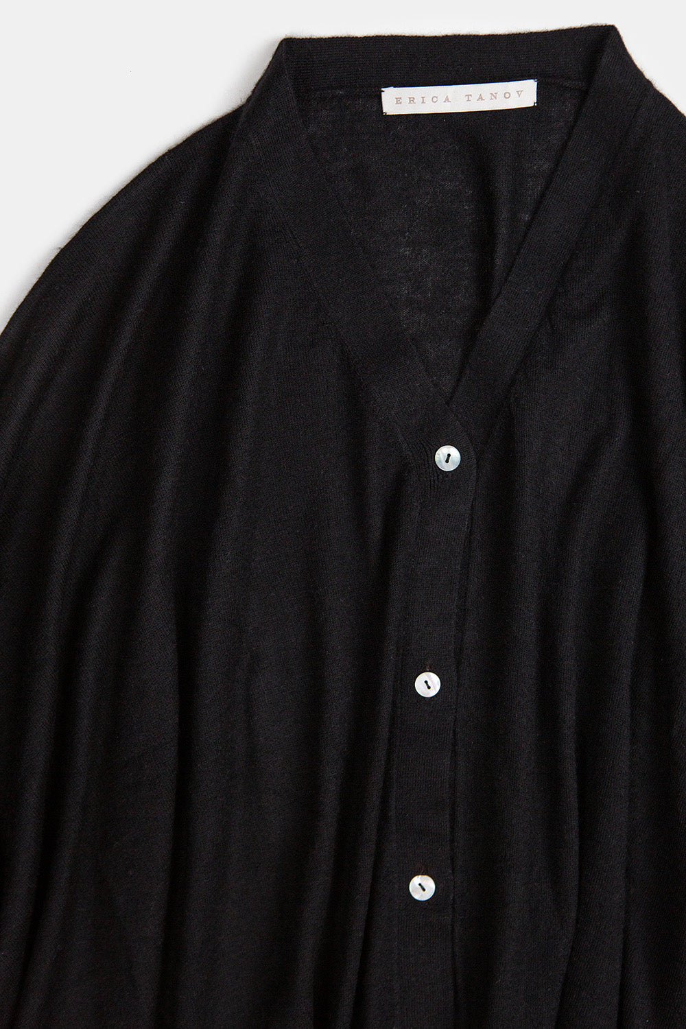 Cashmere Box Cardigan in Onyx