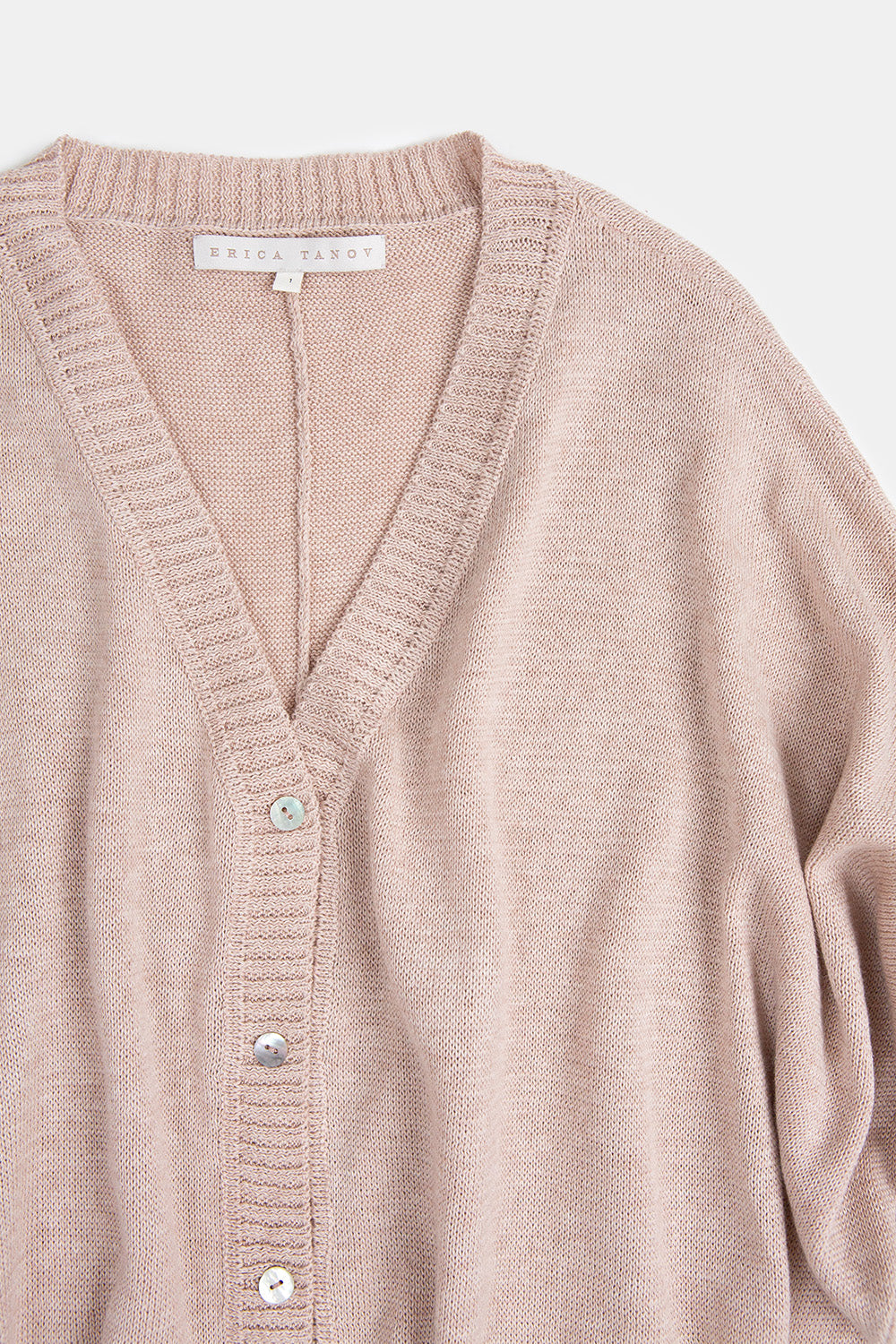 Grace Pima Cotton Cardigan in Twig