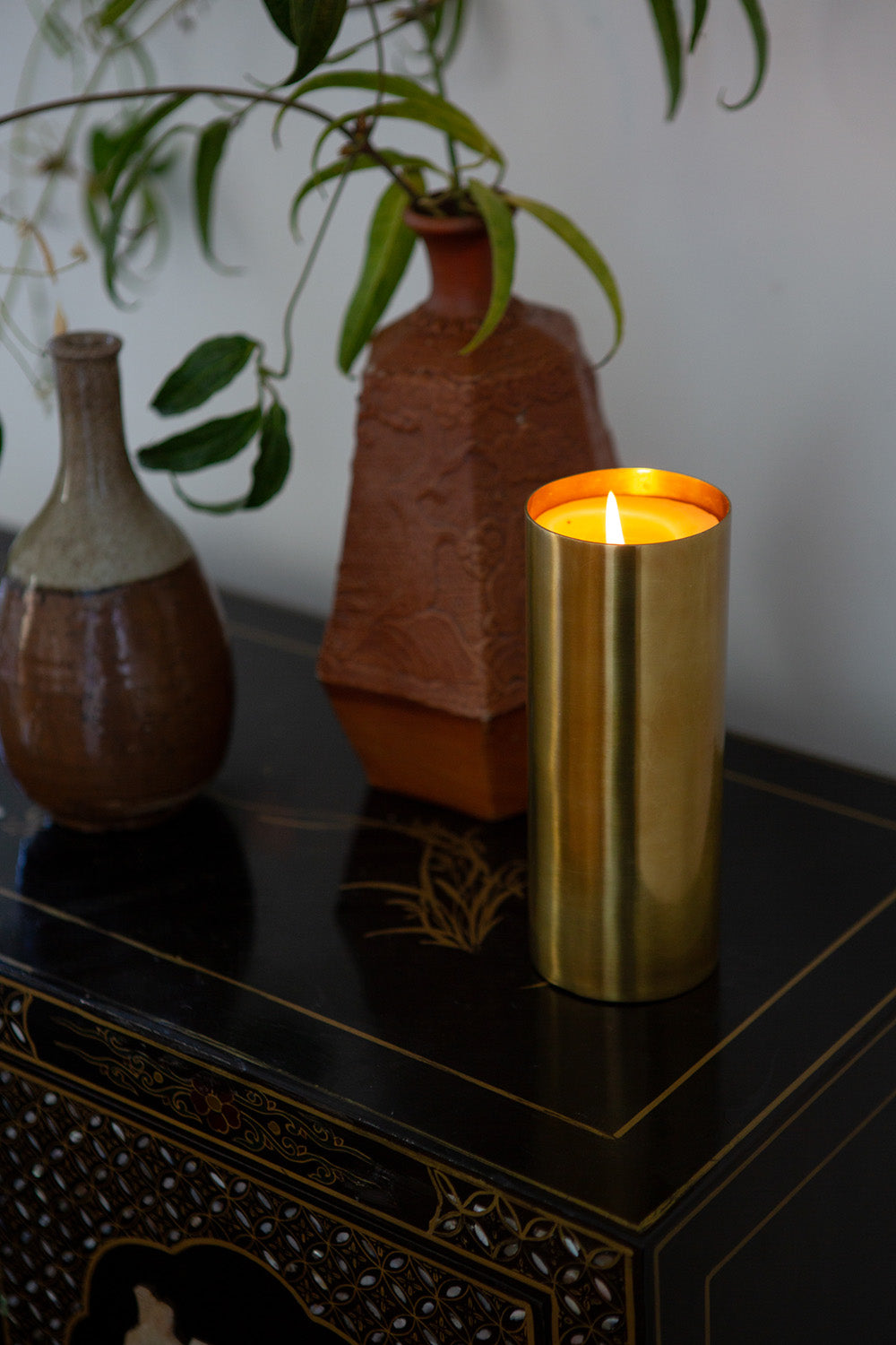 Brass Lavender Sanctuary Candle