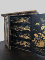 Antique Chinese Gilt Lacquered Jewelry Case