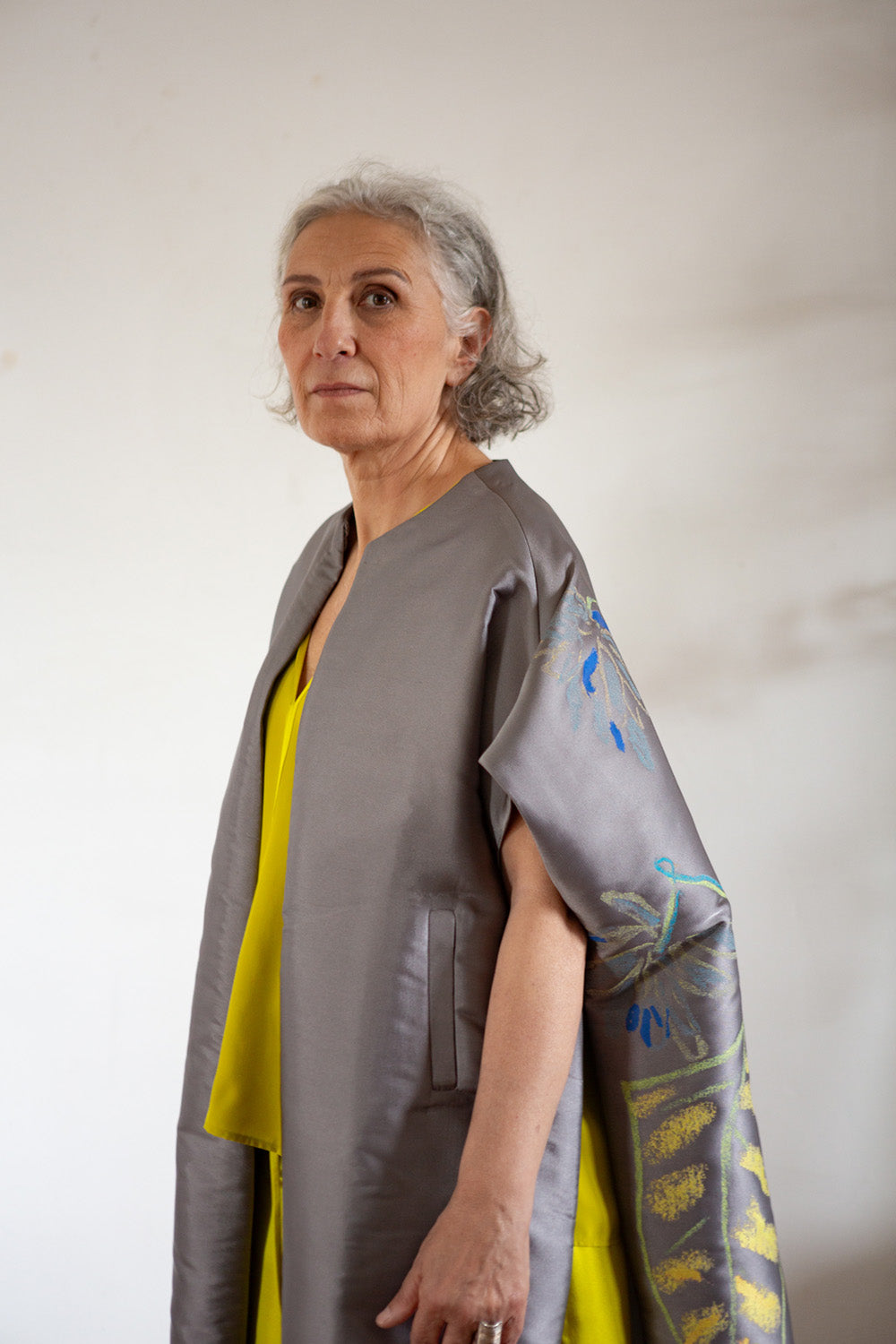 Gülfem Cape Coat In Bloom