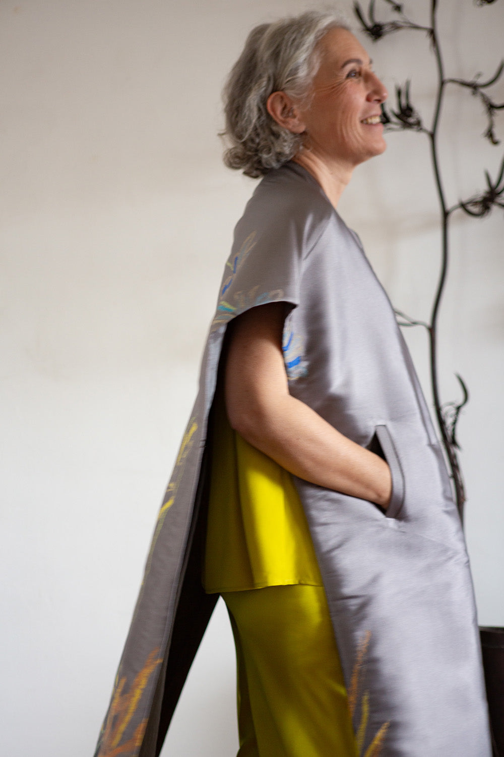Gülfem Cape Coat In Bloom