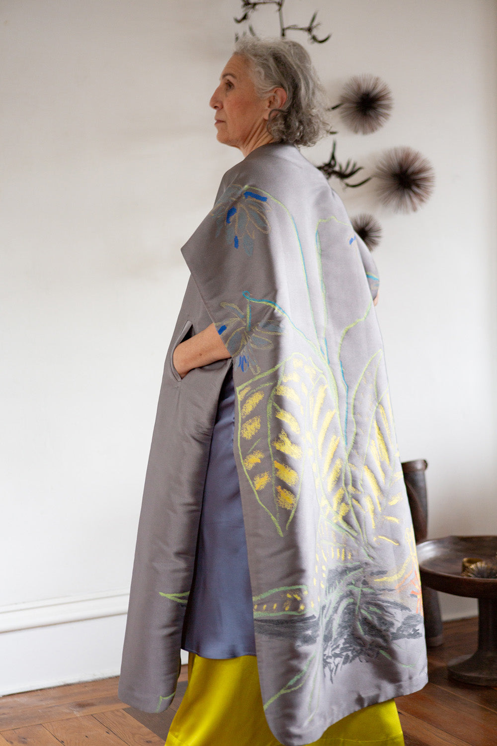 Gülfem Cape Coat In Bloom