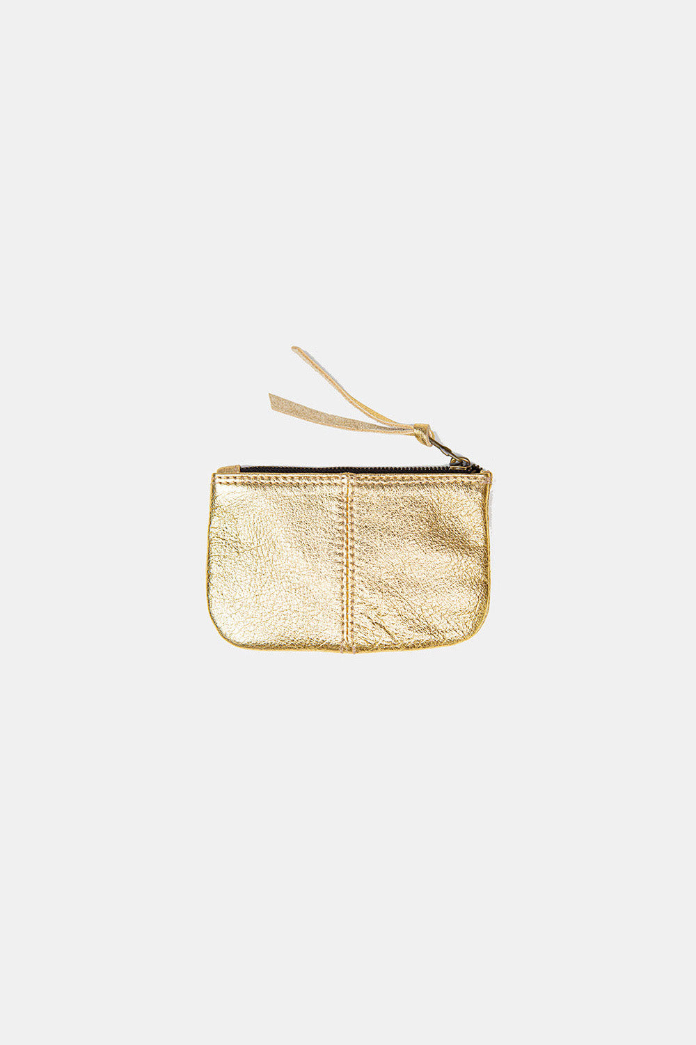 Elsa Leather Card Case in Gold