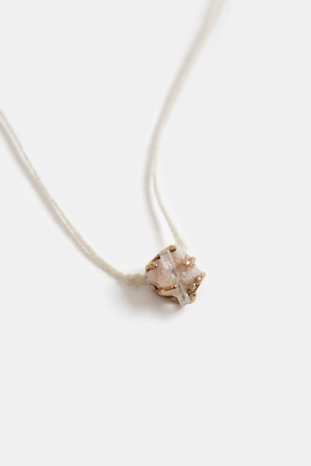 Carina Schott Aquamarine Natural Cluster Necklace