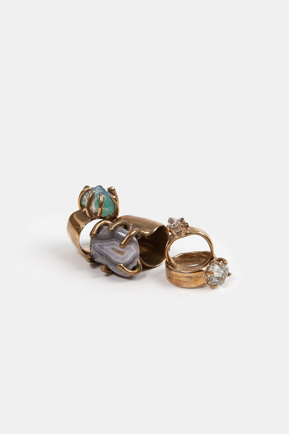 Carina Schott Small Japan Law Quartz and Bronze Ring