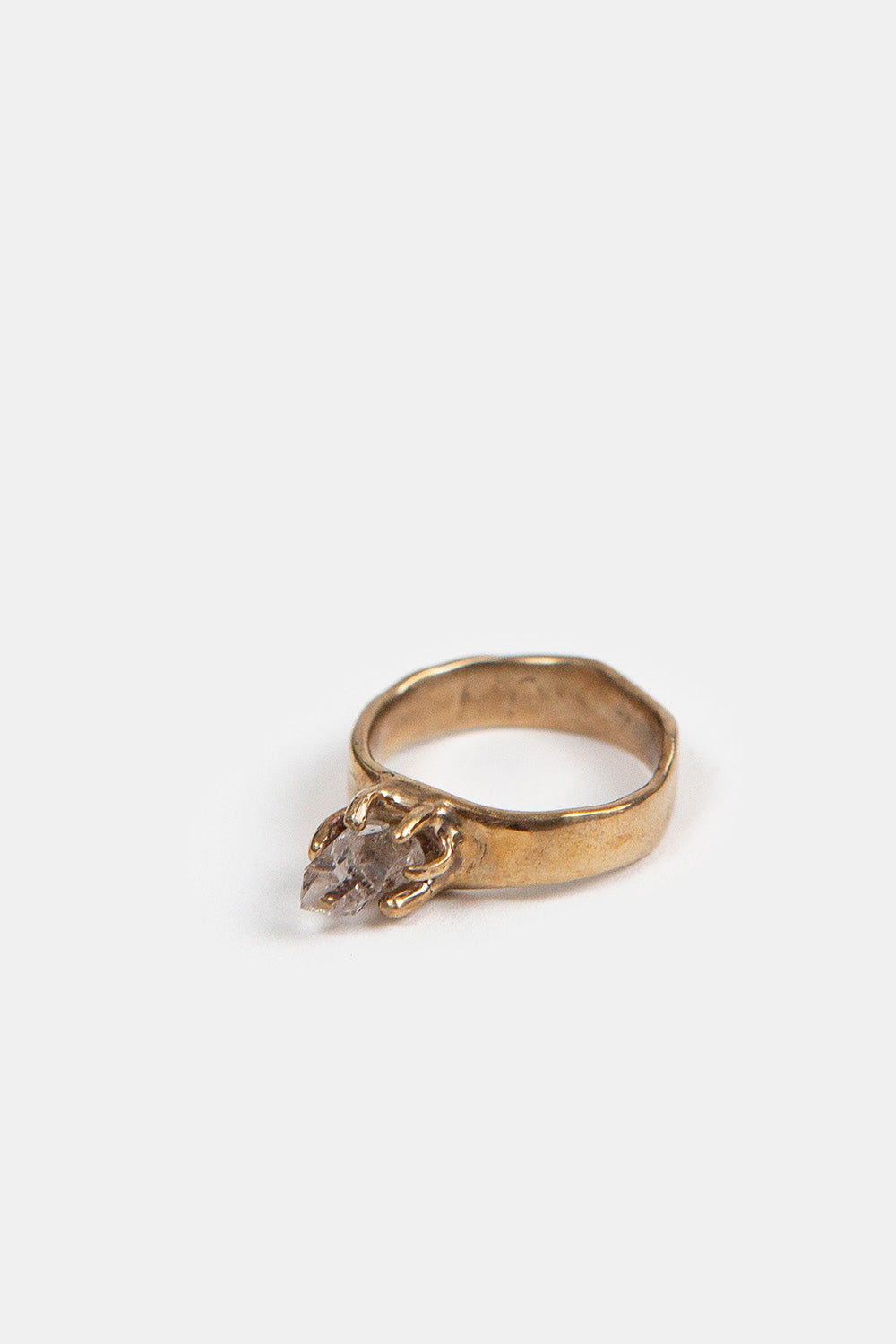Carina Schott Small Japan Law Quartz and Bronze Ring