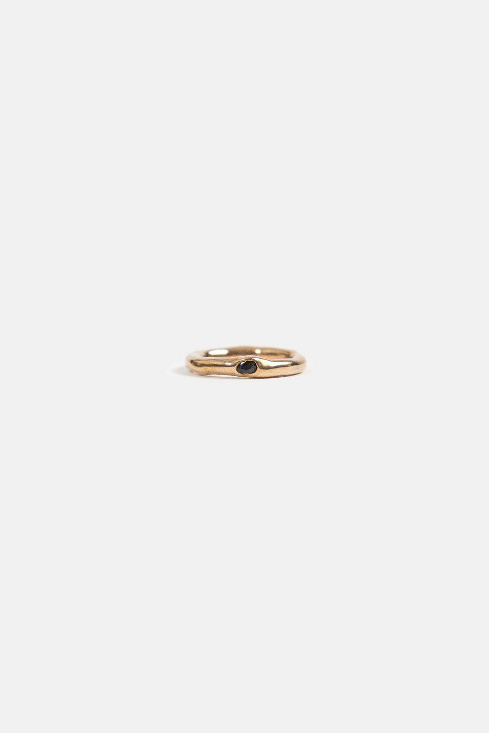 Carina Schott Thin Wabi Sabi Sapphire and Bronze Ring